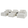  Manufacturer Color_Oyster -- Modmax 92103S49 5 pc Double Chaise with Audio Consoles IMAGE 1