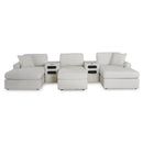  Manufacturer Color_Oyster -- Modmax 92103S49 5 pc Double Chaise with Audio Consoles IMAGE 2