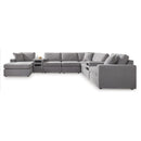  Manufacturer Color_Granite -- Modmax 92104S49 8 pc Sectional with Audio System and Chaise IMAGE 1