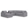  Manufacturer Color_Granite -- Modmax 92104S50 6 pc Sectional with Audio System and Chaise IMAGE 1