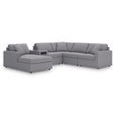  Manufacturer Color_Granite -- Modmax 92104S50 6 pc Sectional with Audio System and Chaise IMAGE 1