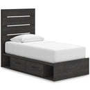  Size_Twin -- Hollivern PCB2108B17 Twin Panel Storage Bed IMAGE 1