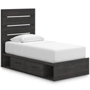  Size_Twin -- Hollivern PCB2108B18 Twin Panel Bed with Storage IMAGE 1
