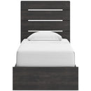  Size_Twin -- Hollivern PCB2108B18 Twin Panel Bed with Storage IMAGE 3