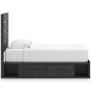  Size_Twin -- Hollivern PCB2108B18 Twin Panel Bed with Storage IMAGE 4