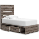  Size_Twin -- Graystorm PCB2405B19 Twin Panel Bed with Storage IMAGE 2