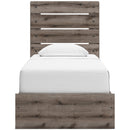  Size_Twin -- Graystorm PCB2405B19 Twin Panel Bed with Storage IMAGE 3