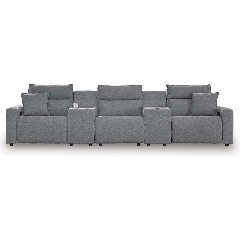  Manufacturer Color_Salt and Pepper -- Signature Design by Ashley ModMax II Power Reclining Fabric 5 pc Sectional IMAGE 1
