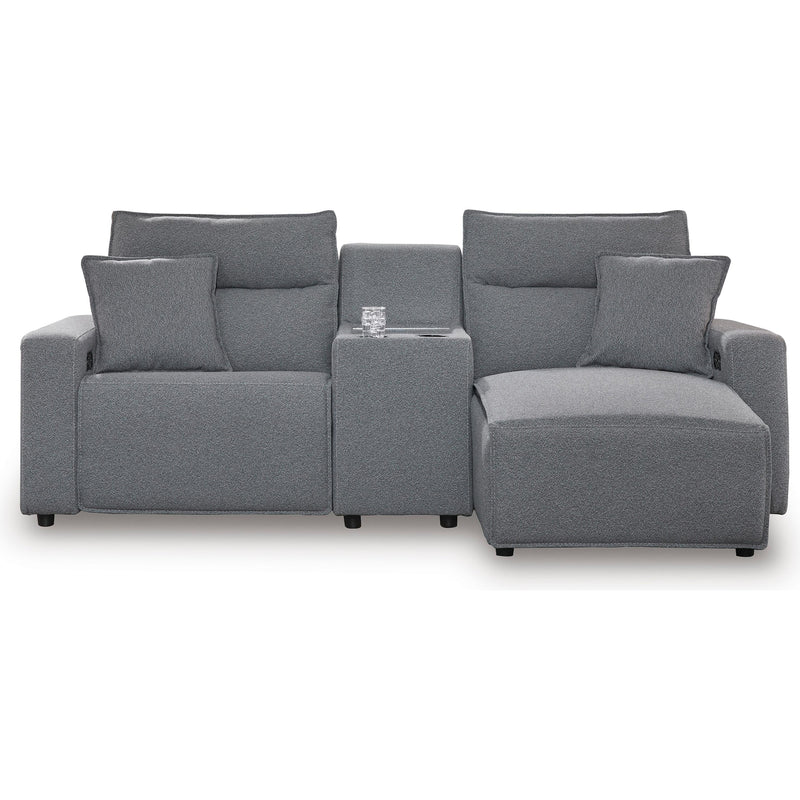  Manufacturer Color_Salt and Pepper -- Signature Design by Ashley ModMax II Power Reclining Fabric 3 pc Sectional IMAGE 1