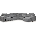  Signature Design by Ashley Modmax 65906S7 7 pc Power Reclining Sectional with Chaise IMAGE 1