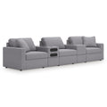 Manufacturer Color_Granite -- Modmax 92104S64 5 pc Sectional with Audio System IMAGE 1