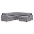  Manufacturer Color_Granite -- Modmax 92104S68 5 pc Sectional with Chaise IMAGE 1