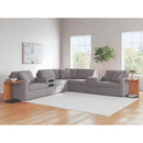  Manufacturer Color_Granite -- Modmax 92104S69 7 pc Balanced Sectional with Audio and Storage Consoles IMAGE 2