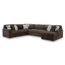  Manufacturer Color_Chocolate -- Midnight-Madness 98104S3 4 pc Sectional with Chaise IMAGE 1