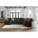  Manufacturer Color_Chocolate -- Midnight-Madness 98104S4 4 pc Sectional with Chaise IMAGE 3