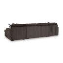  Manufacturer Color_Chocolate -- Midnight-Madness 98104S5 3 pc Sectional with Chaise IMAGE 2