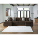  Manufacturer Color_Chocolate -- Midnight-Madness 98104S5 3 pc Sectional with Chaise IMAGE 3