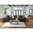  Manufacturer Color_Chocolate -- Midnight-Madness 98104S5 3 pc Sectional with Chaise IMAGE 4