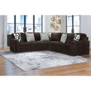  Manufacturer Color_Chocolate -- Midnight-Madness 98104S6 3 pc Sectional IMAGE 1