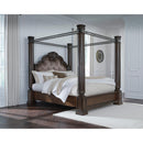  Size_California King -- Maylee B947B11 California King Canopy Bed IMAGE 4