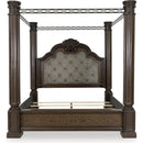  Size_Queen -- Maylee B947B8 Queen Canopy Bed IMAGE 2