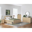  Size_Queen -- Onita EB9632B12 Queen Panel Platform Bed with 1 Side Storage IMAGE 10