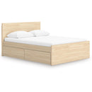  Size_Queen -- Onita EB9632B12 Queen Panel Platform Bed with 1 Side Storage IMAGE 1