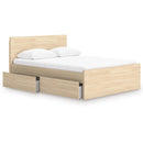  Size_Queen -- Onita EB9632B12 Queen Panel Platform Bed with 1 Side Storage IMAGE 2