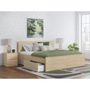  Size_Queen -- Onita EB9632B12 Queen Panel Platform Bed with 1 Side Storage IMAGE 8