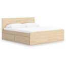  Size_Queen -- Onita EB9632B18 Queen Panel Platform Bed with 2 Side Storage IMAGE 1