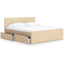  Size_Queen -- Onita EB9632B18 Queen Panel Platform Bed with 2 Side Storage IMAGE 2