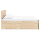  Size_Queen -- Onita EB9632B18 Queen Panel Platform Bed with 2 Side Storage IMAGE 4
