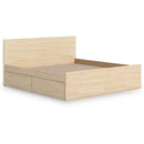  Size_Queen -- Onita EB9632B18 Queen Panel Platform Bed with 2 Side Storage IMAGE 6