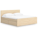  Size_King -- Onita EB9632B24 King Panel Platform Bed with 2 Side Storage IMAGE 1