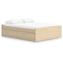  Size_Queen -- Onita EB9632B9 Queen Platform Bed with 1 Side Storage IMAGE 1