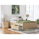  Size_Queen -- Onita EB9632B9 Queen Platform Bed with 1 Side Storage IMAGE 8
