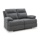  Manufacturer Color_Charcoal -- Side-Swipe PC9140686 Reclining Loveseat IMAGE 1