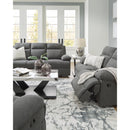  Manufacturer Color_Charcoal -- Side-Swipe PC9140689 Reclining Sofa with Drop Down Table IMAGE 16