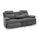  Manufacturer Color_Charcoal -- Side-Swipe PC9140689 Reclining Sofa with Drop Down Table IMAGE 2