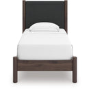 Size_Twin -- Pamytta PCB2614B8 Twin Upholstered Panel Platform Bed IMAGE 2