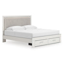  Size_King -- Zuraleus PCB3381B9 King Upholstered Panel Storage Bed IMAGE 1