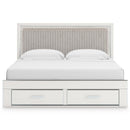  Size_King -- Zuraleus PCB3381B9 King Upholstered Panel Storage Bed IMAGE 2