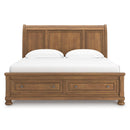  Size_King -- Feddinger PCB779B8 King Storage Sleigh Bed IMAGE 3