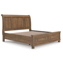  Size_King -- Feddinger PCB779B8 King Storage Sleigh Bed IMAGE 6