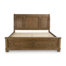  Size_King -- Feddinger PCB779B8 King Storage Sleigh Bed IMAGE 7
