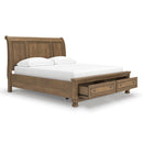  Size_California King -- Feddinger PCB779B9 California King Storage Sleigh Bed IMAGE 2