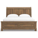  Size_California King -- Feddinger PCB779B9 California King Storage Sleigh Bed IMAGE 3