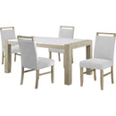  Crown Mark Hazel 1321T-3866 Genuine Marble Dining Table IMAGE 4