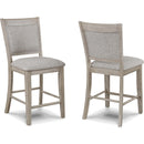  Crown Mark Fulton 2727MB-S-24 Counter Height Chair - White Oak IMAGE 1