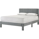  Size_Queen -- Lucia 5097LG-Q Queen Bed - Light Grey IMAGE 1